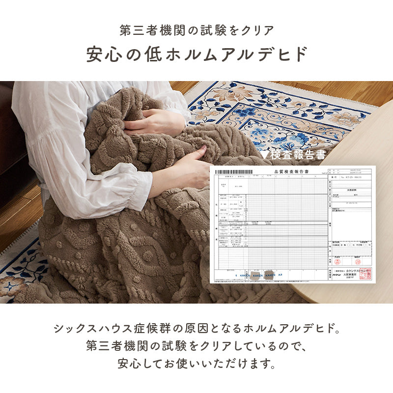 [2サイズ] 洗えるこたつ布団 mokumoku