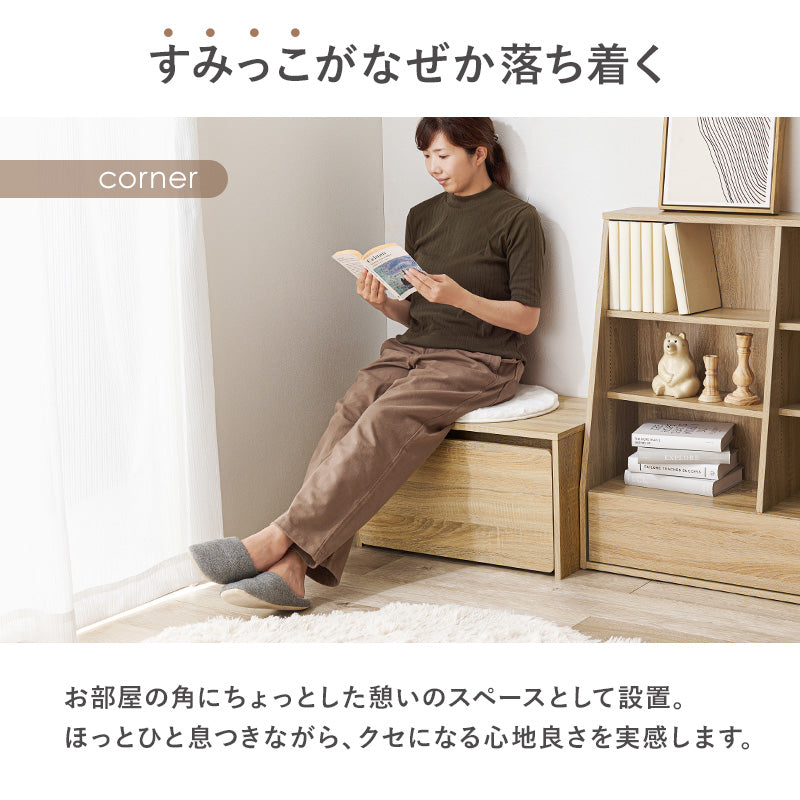 3WAYベンチ 収納 キッズテーブル [幅60/90] | キッズ収納・子供部屋
