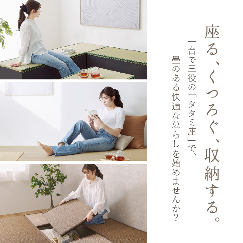 [4サイズ] 収納付き 小上がり畳 タタミ座