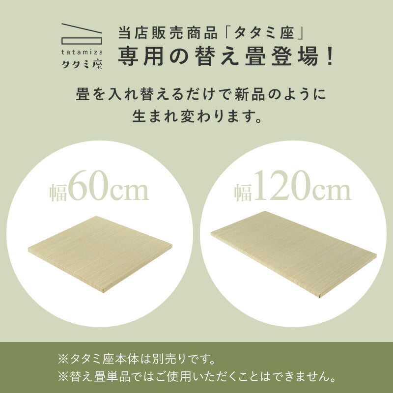 替え畳単品 [幅60/120] （対応シリーズ：タタミ座） | 置き畳・畳座