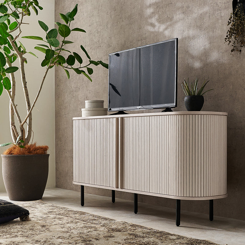 【新商品】[幅119/137][高さ38.5/67] タンブール扉テレビボード