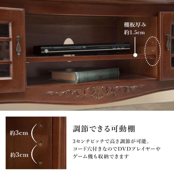 ヨーロピアンスタイル 猫脚　　テレビ台　ボード 　ラック　幅　103cm テレビ台 幅111高さ60.5cm 【イタリア製猫脚象嵌シリーズ】 通販