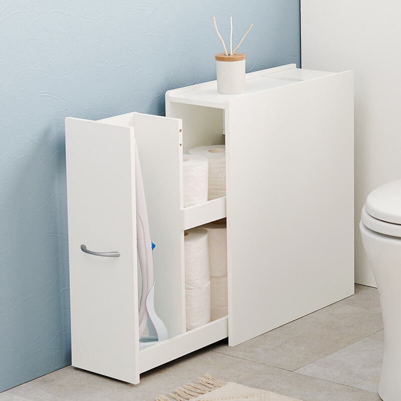 [幅19] コストコ対応スリムトイレラック 流せるトイレブラシ収納可能 Trent