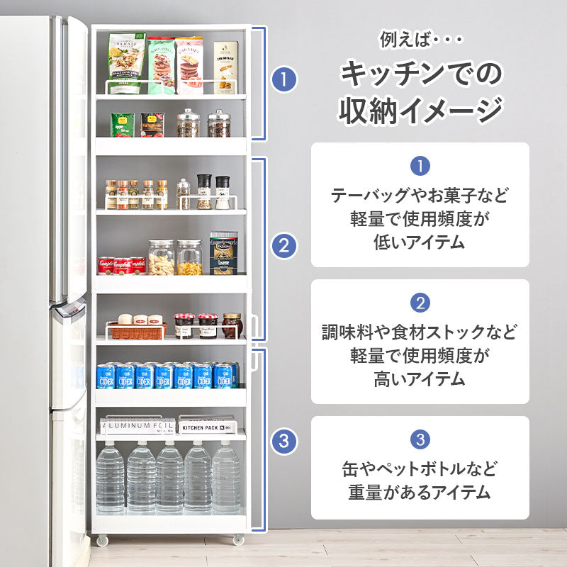 【新商品】[幅12/16/20] 隙間収納 ハイタイプ