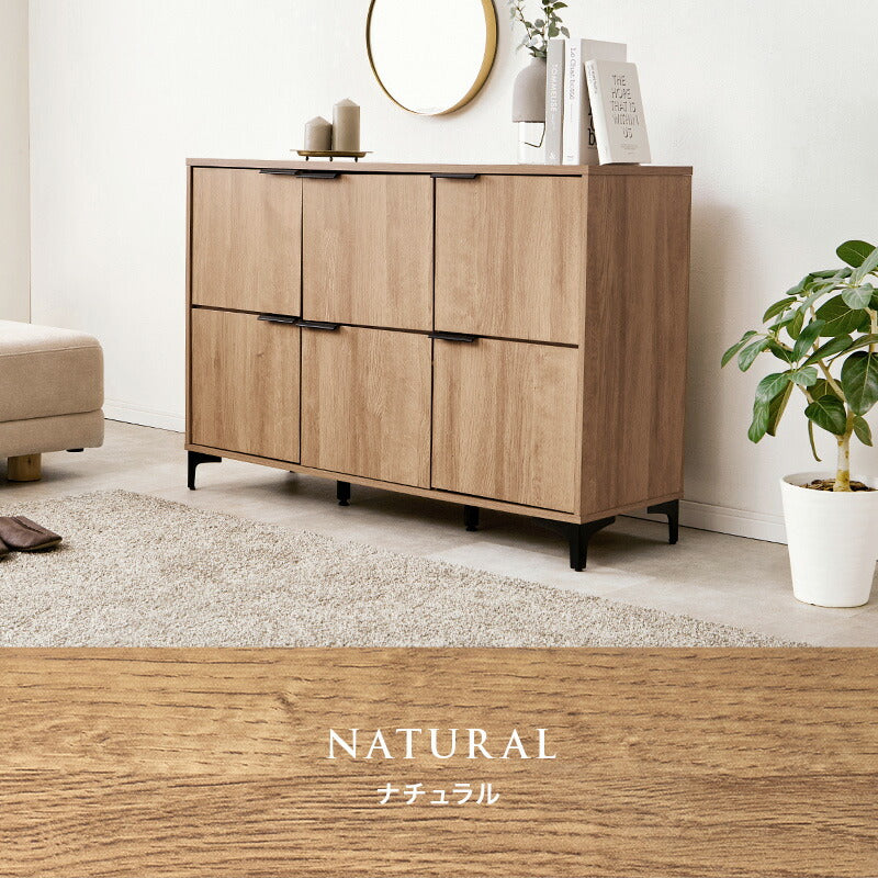【新商品】[幅90/120] 木目調キャビネット 扉収納タイプ NOAN
