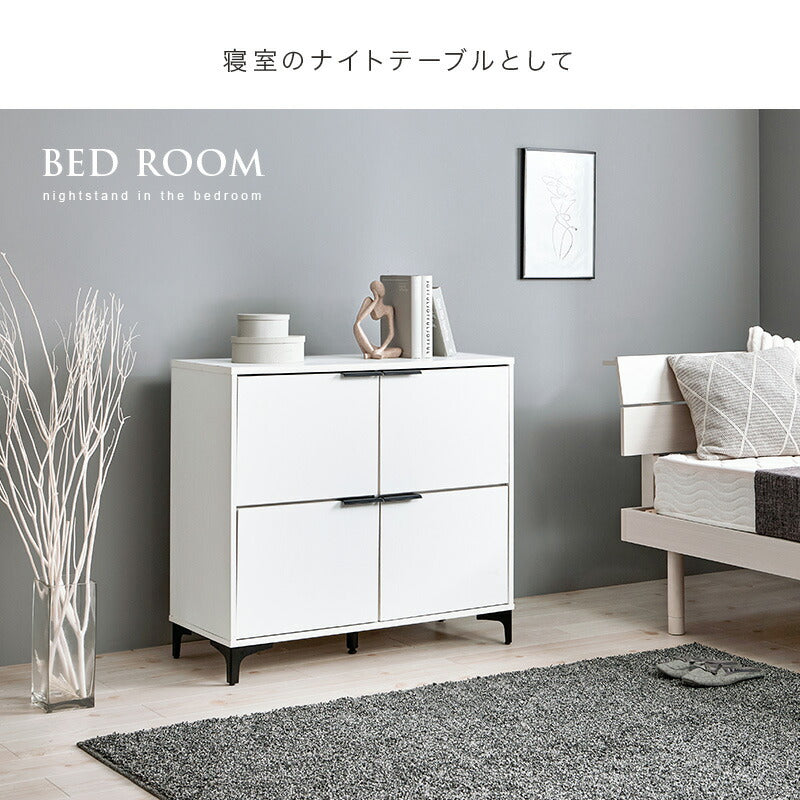 木目調キャビネット 扉収納タイプ [幅90/120] NOAN | キャビネット