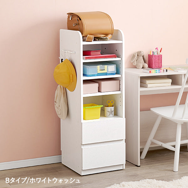 KOIZUMI　ランドセルラック　キャスター付き　中古品 RiZKiZ ランドセルラック キャスター付き 目隠しワゴン 幅45cm 高さ