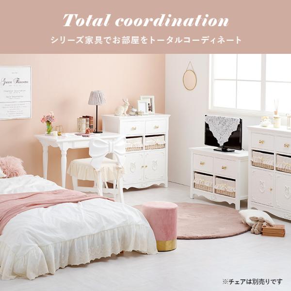 【新品】おしゃれ　プリンセスデザイン　フェミニン　姫系 デスクテーブル 楽天市場】【直送】アンティーク風パソコンデスク/Noble