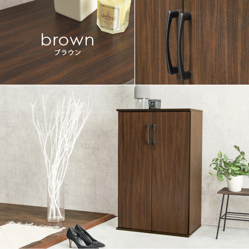 [幅60/89][単品/2点セット] シューズラック フラット扉タイプ