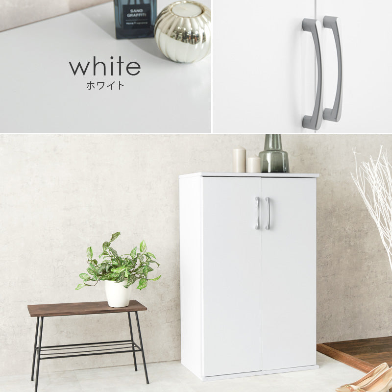 [幅60/89][単品/2点セット] シューズラック フラット扉タイプ