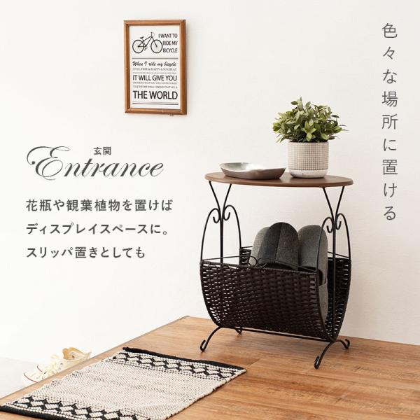 サイドテーブル 収納付き [幅46.5] 完成品 | サイドテーブル・ナイト