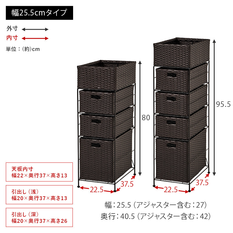 ラタンチェスト　5杯　BR/IV ラタンチェスト 5杯 BR/IV チェスト 5段 たんす ラタン」の人気