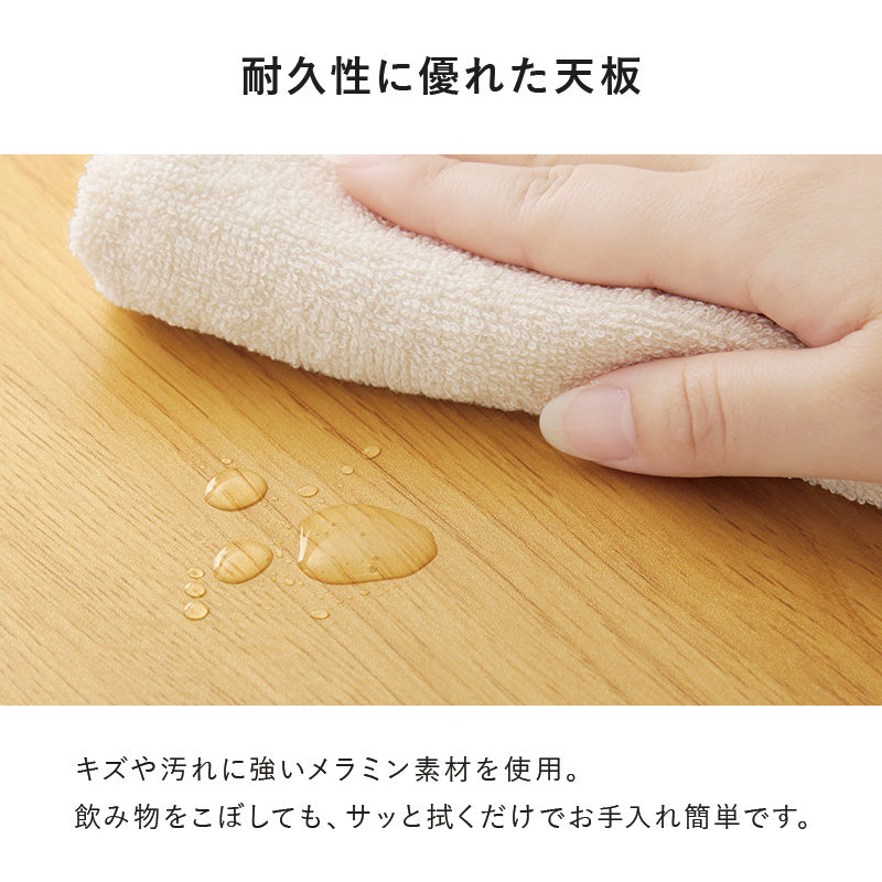 【新サイズ登場】[幅60/80] ガス圧式昇降サイドテーブル 無段階高さ調整 NOBO