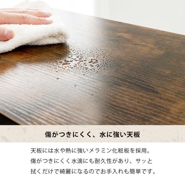キャスター付き ヴィンテージ スタイリッシュ ローテーブル ☆キャスター付き ローテーブル スタイリッシュ ヴィンテージの