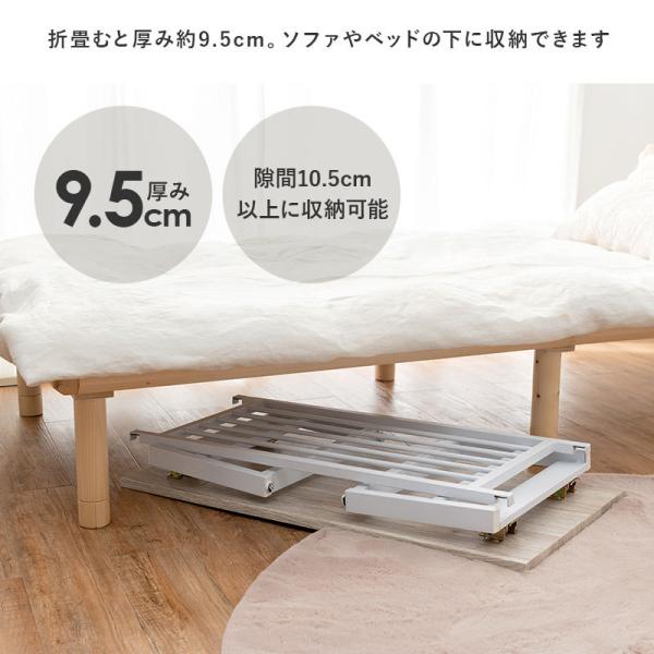 木目調折りたたみテーブル [幅90][四角脚] 棚付き LEG