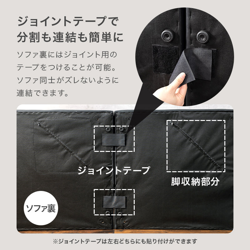 【初回限定お試し価格】 分割できる4WAYソファベッド [幅176] 2人掛け 3段階 ソファベッド