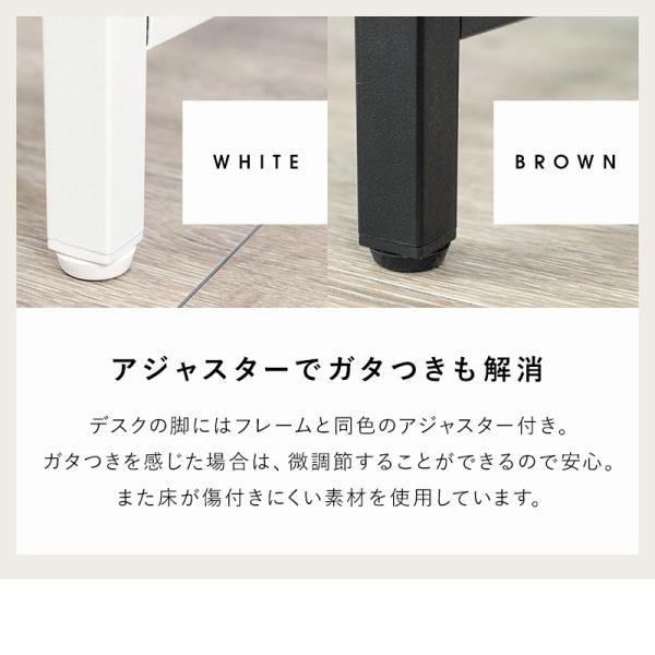 【新品】デスク＆チェアセット　折りたたみ可　コンセント付　アウトレット コンセント付きデスク＆PVCチェア 折りたたみ式 [幅90][2点