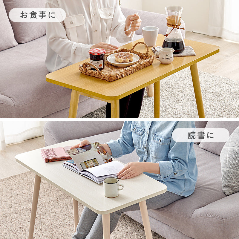 送料無料【新品】幅80×高さ60　ソファ 折りたたみ式 テーブル 作業用 ソファにぴったり！高さ60cmの折りたたみテーブル【3色展開】