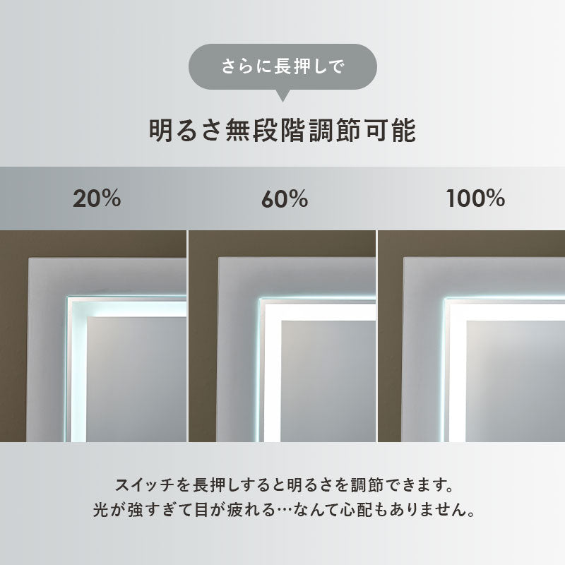 【ライト付きが新登場】[幅50] ドレッサーデスク スツールセット LEDライト付き・なし More