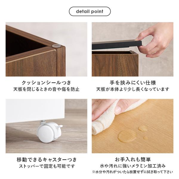 コスメワゴン LEDライト付きミラー 角度調節可能 [幅62] 半完成品