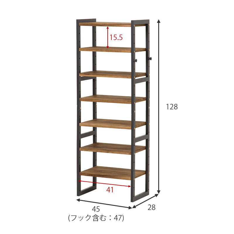 シューズラック 幅45cm 選べる棚5段/棚7段/棚9段【NOR】ノア(ラック 省 スペース 木製 おしゃれ スリム 収納 白 大容量 下駄箱 靴 狭い 玄関 薄型 可動棚 靴箱 コンパクト シューズ収納 オープン収納 ホワイト ブラウン)