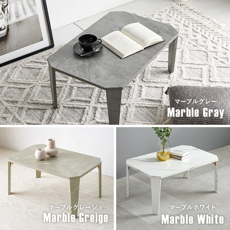 【新色登場】[4サイズ] 折りたたみテーブル 八角形 Dice