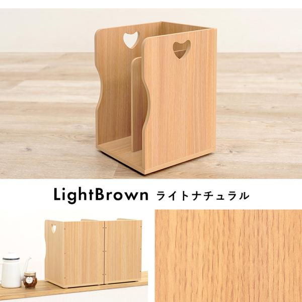 【新品・未使用】　4個セット　ブックスタンド　本棚　収納 ナチュラル　完成品 スタッキング ブックスタンド 完成品 [幅24.5] 4個セット