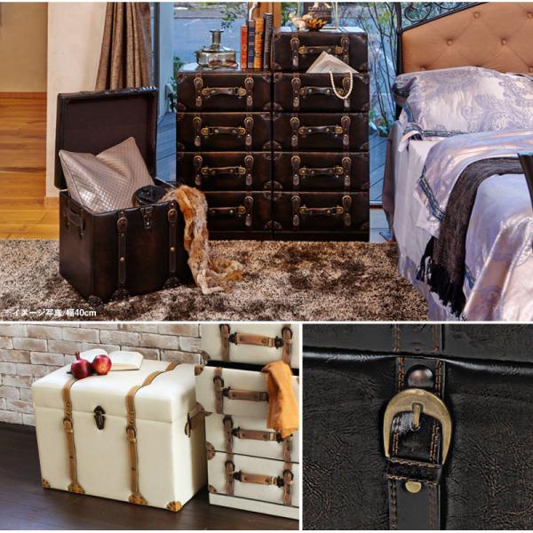 収納付きベンチ トランク風 [幅60] 完成品 Loretta | おしゃれな家具