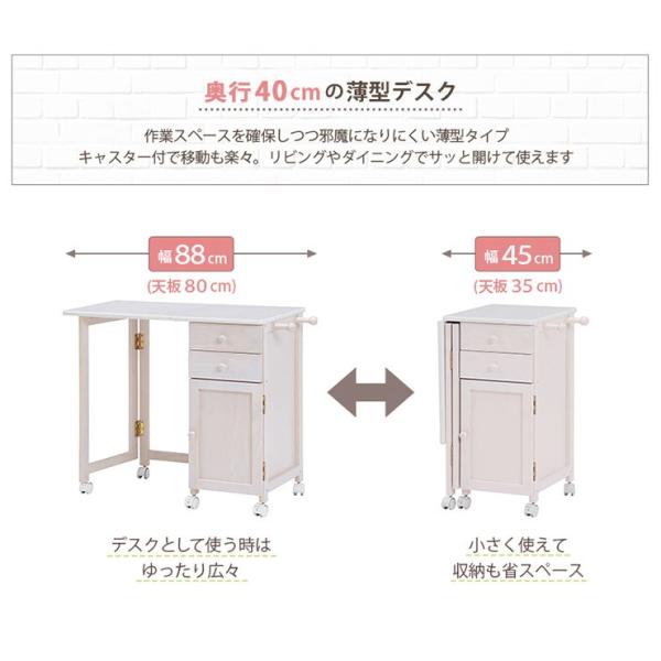 【KOKUYO】折りたたみ式キャスター付きデスク　お値下げ可能 9t-l1-od107-001.jpg