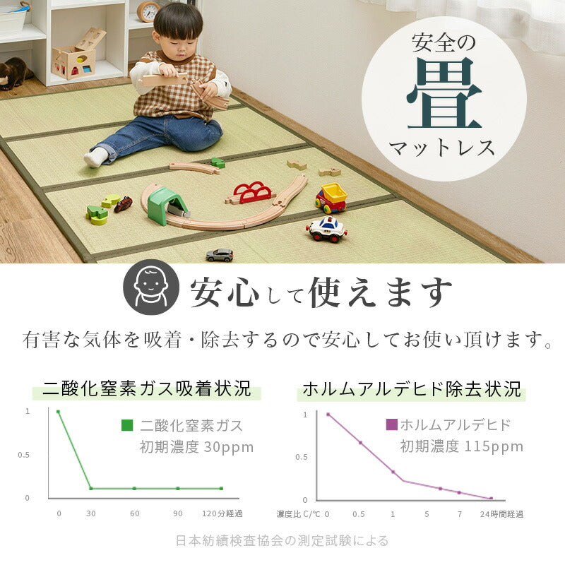 【新商品】[S/SD/D] 頑丈すのこベッド 畳マットレスセット 高さ調節3段階 敷布団対応 宮棚付き