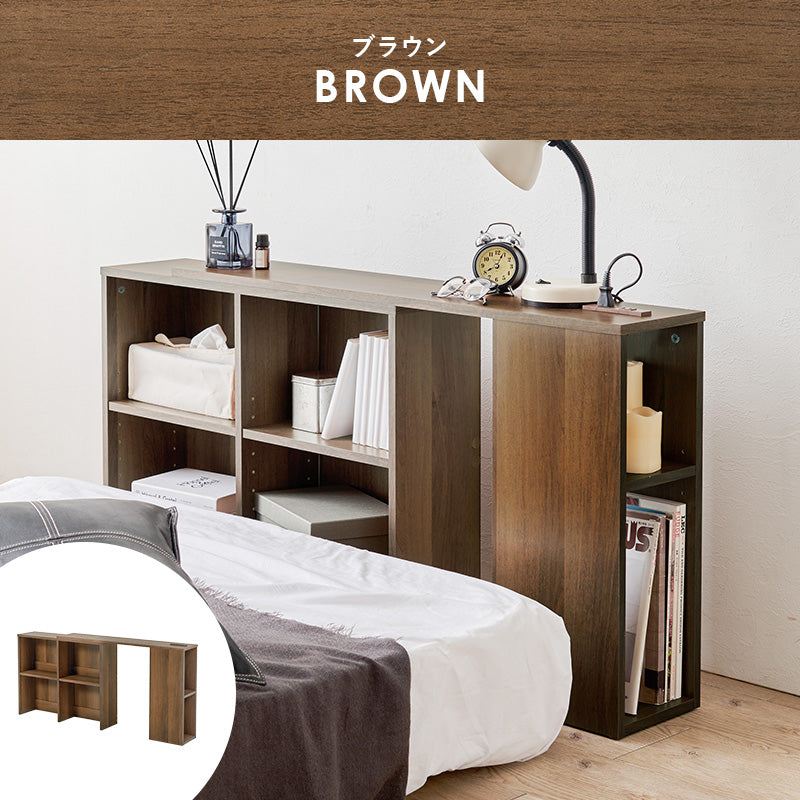 後付けヘッドボード コンセント付き [幅98-163cm][S-Q対応