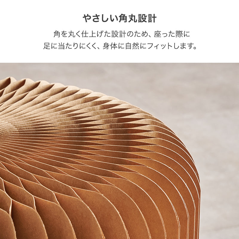 アコーディオン式 折りたたみスツール 完成品 [Sサイズ/Lサイズ][1脚/2