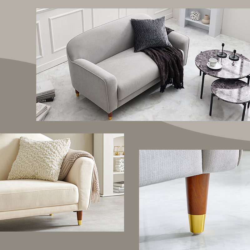 ライトグレー 2人掛けソファ carina 幅126cm（送料込み） Amazon｜carina(カリーナ) ソファ 2人掛け 片肘 幅126 コンパクト