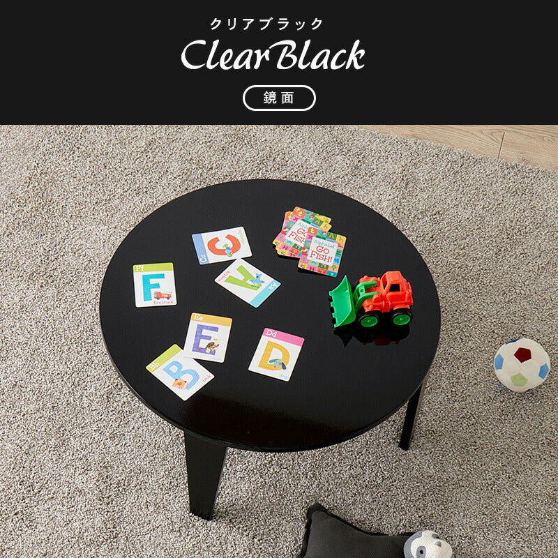 【新商品】[2size] 8色から選べる折りたたみ円形テーブル couleur