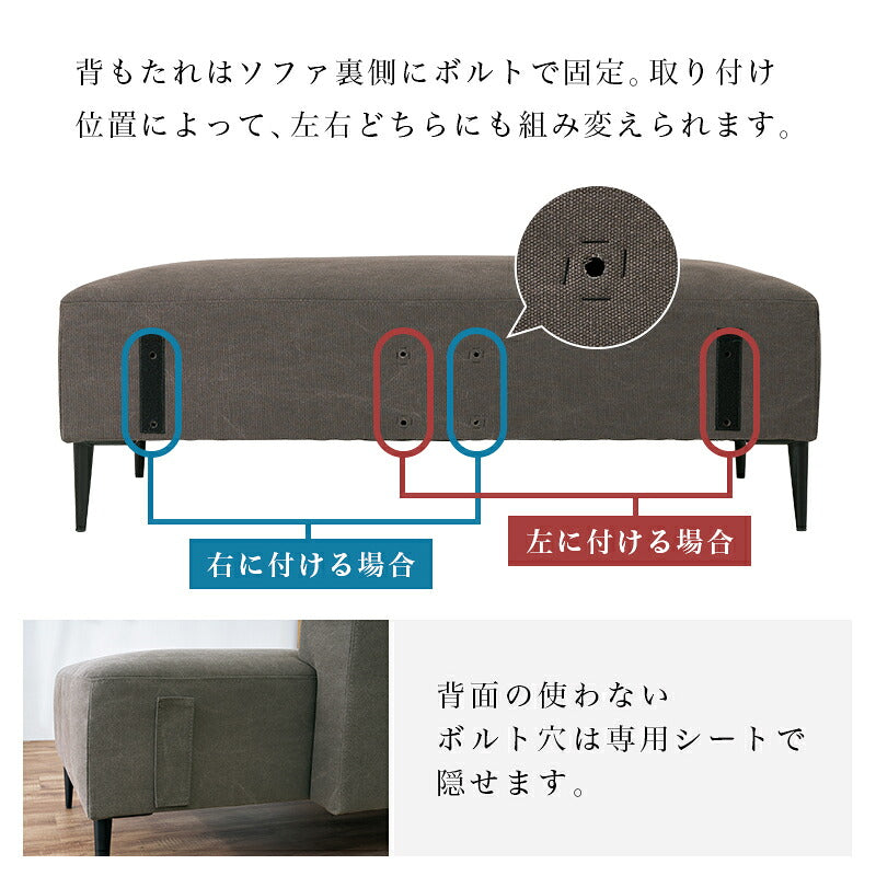 【新商品】[幅196][ソファのみ/テーブルセット] セパレートソファ RIG