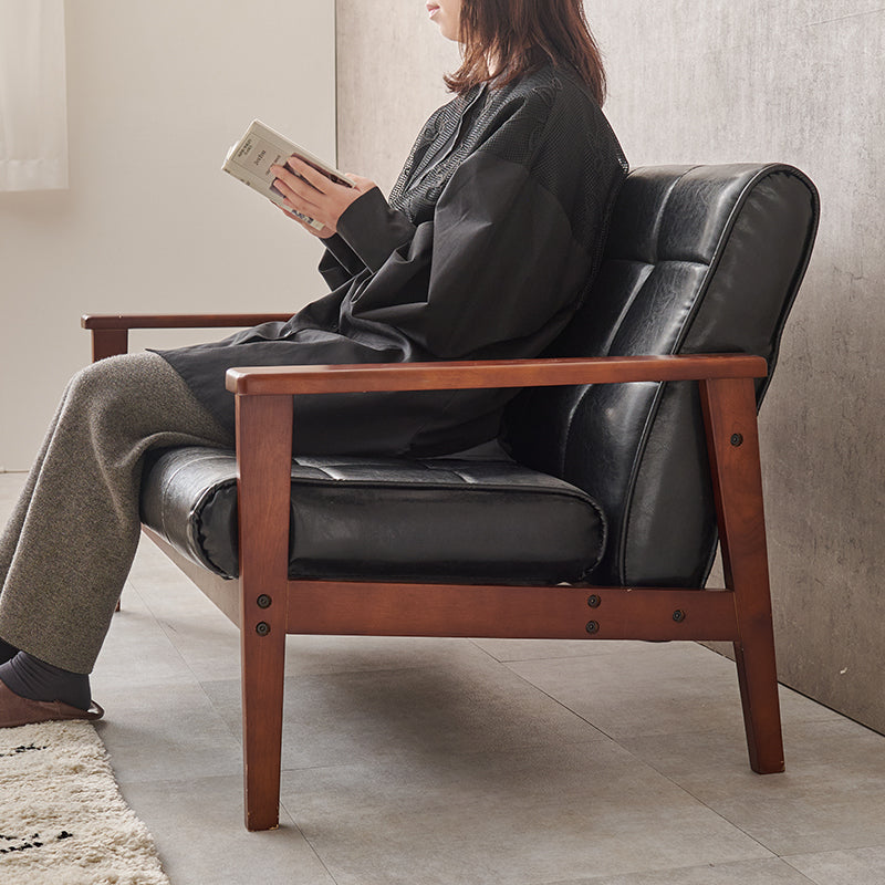 [幅135] ヴィンテージ風2人掛けソファ