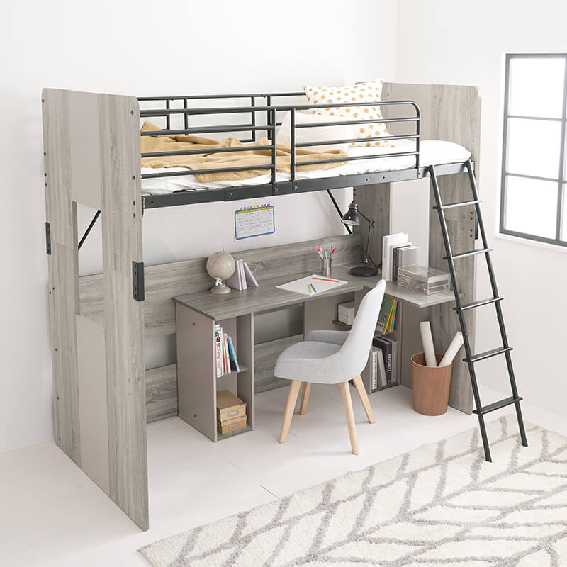 [高さ185] デスク一体型ロフトベッド Favori