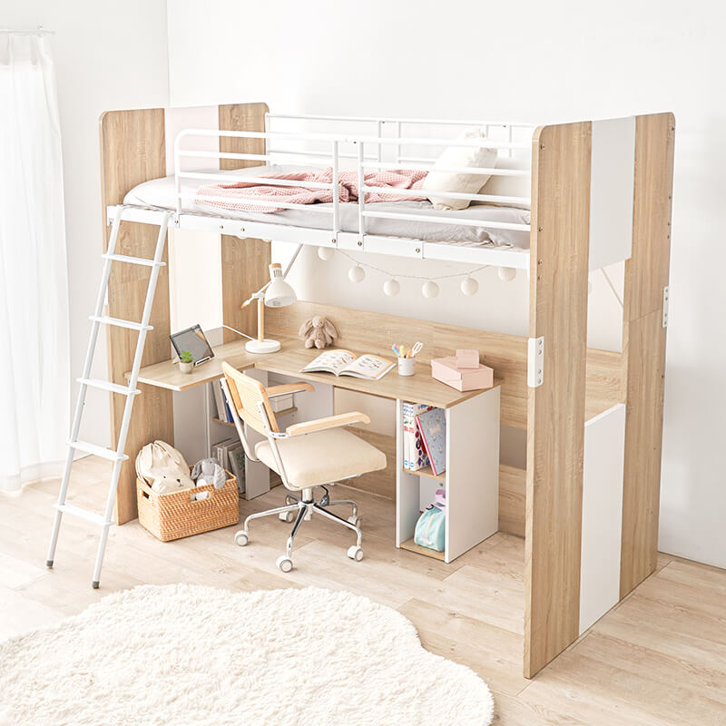 [高さ185] デスク一体型ロフトベッド Favori